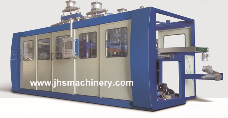 Automatic Three/Four Station Vacuum Pressure Thermoforming Machine